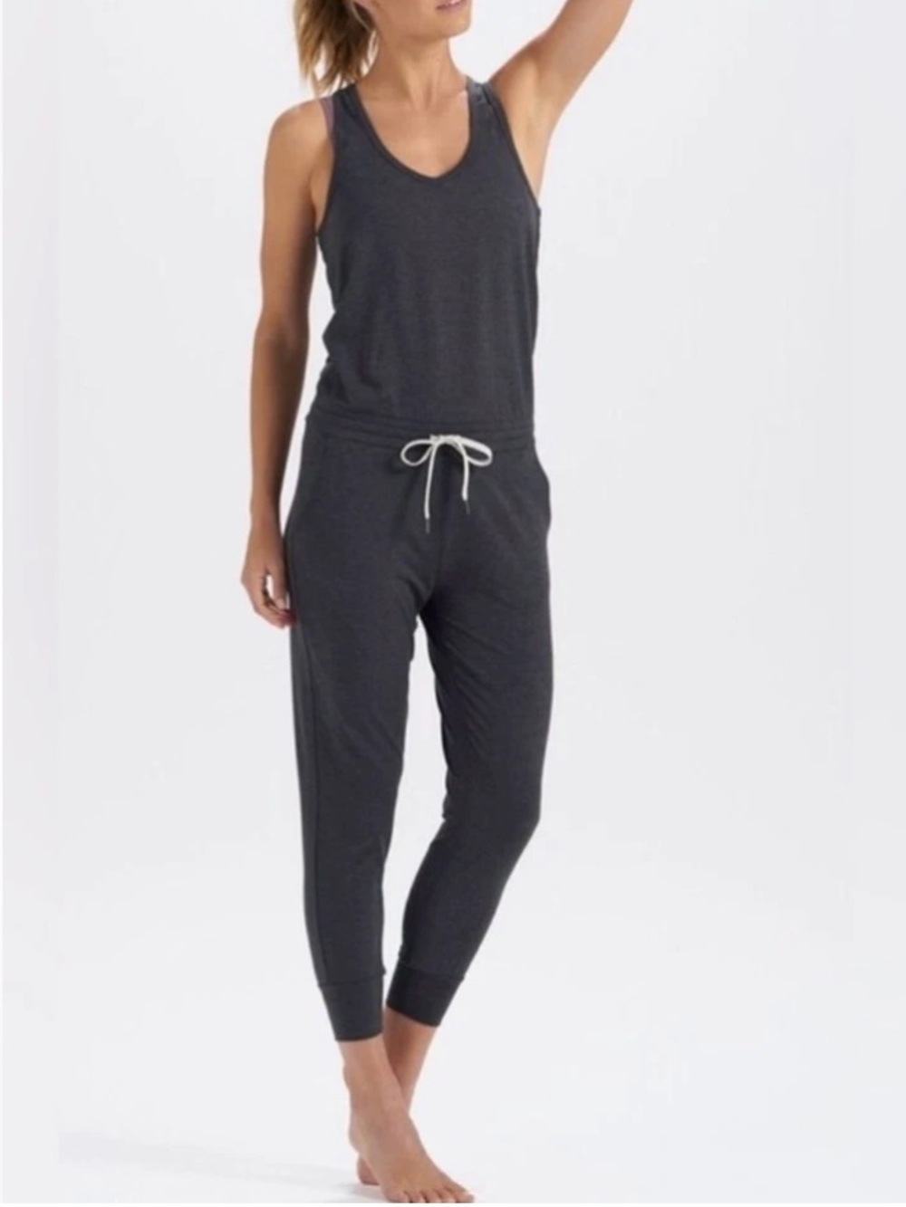 Vuori Women's Lux Jumpsuit in Charcoal Grey Size Small